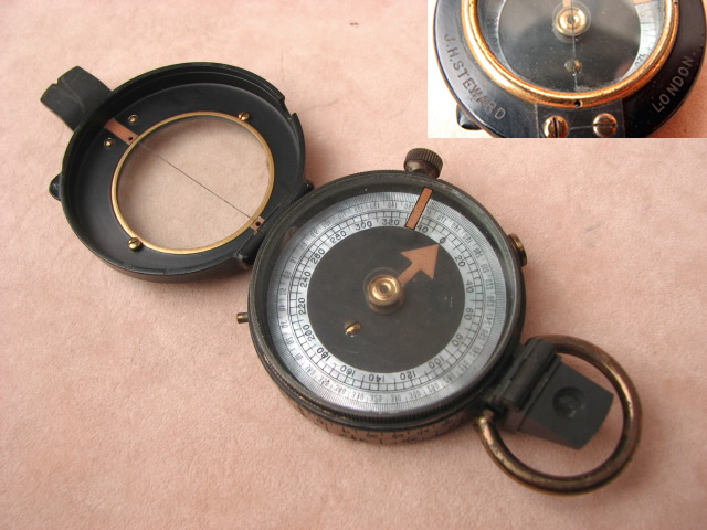 A WW1 Verners pattern MK VII prismatic marching compass by J H Steward